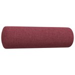 vidaXL Ensemble de canapés 3 Pièces coussins décoratifs bordeaux tissu