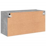vidaXL Meuble TV mural gris béton 80x30x41 cm