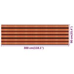 vidaXL Écran de balcon Multicolore 90x300 cm PEHD