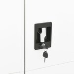 vidaXL Armoire à casiers Blanc 90x40x180 cm Acier