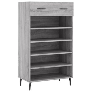 vidaXL Armoire à chaussures sonoma gris 60x35x105 cm bois d'ingénierie