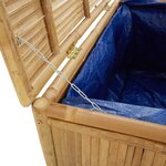 vidaXL Boîte de rangement de jardin 90x52x55 cm Bambou