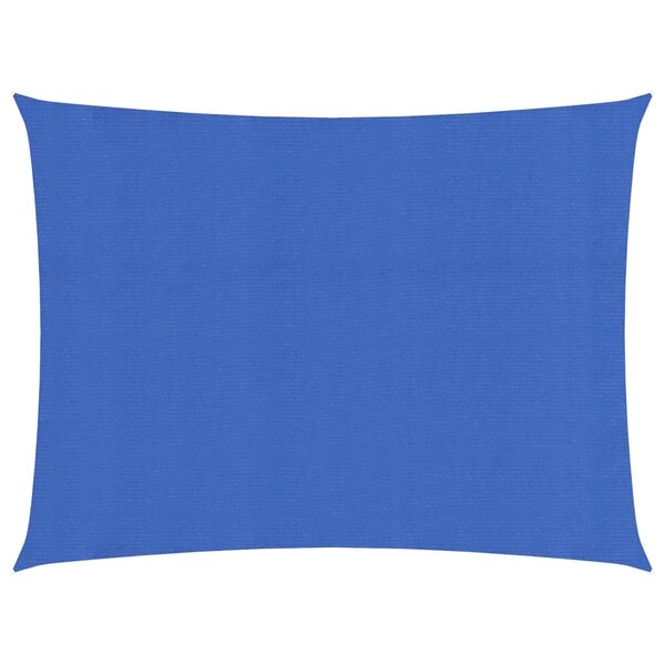 vidaXL Voile d'ombrage 160 g/m² rectangulaire bleu 5x6 m PEHD