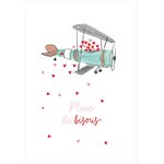 Carte De Voeux - Pluie De Bisous - Draeger paris