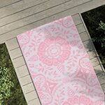 vidaXL Tapis d'extérieur rose 80x250 cm PP