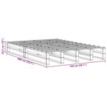 vidaXL Cadre de lit sans matelas 150x200 cm bois de pin massif