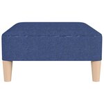 vidaXL Repose-pied Bleu 78x56x32 cm Tissu