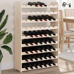 vidaXL Casier à vin 72 5x25x111 5 cm Bois de pin massif