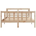 vidaXL Cadre de lit sans matelas 120x200 cm bois de pin massif