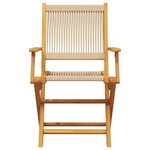 vidaXL Ensemble de bistro 3 Pièces beige polypropylène et bois massif