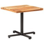 vidaXL Table de bistro Carrée 80x80x75 cm Bois d'acacia massif