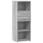 vidaXL Buffet haut sonoma gris 45x42 5x124 cm bois d'ingénierie