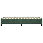 vidaXL Cadre de lit sans matelas vert foncé 80x200 cm velours
