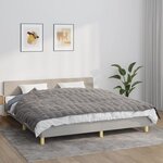 vidaXL Couverture lestée Gris 155x220 cm 11 kg Tissu