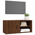vidaXL Meuble TV Chêne marron 80x31 5x36 cm Bois d'ingénierie