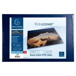 Sous-main Rigide Pvc Personnalisable Kreacover - 37 5x57 5 Cm - Bleu - X 10 - Exacompta