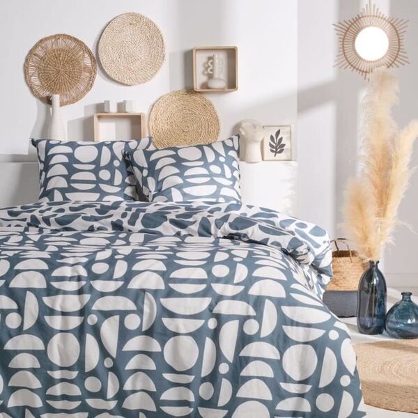 Parure de lit housse de couette 220 x 240 + 2 taies d oreiller 63 x 63
