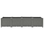 vidaXL Lit surélevé gris clair 160x40x38 cm Polypropylène