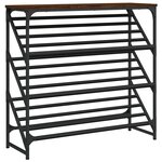 vidaXL Étagère à chaussures chêne marron 90x30x85 cm bois d'ingénierie
