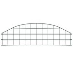 vidaXL Ensemble de clôture de jardin arquée 77 3x26 cm vert