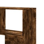 vidaXL Bibliothèque d'angle à 4 niveaux chêne fumé bois d'ingénierie