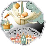 Pièce de monnaie en Argent 500 Francs g 16.81 Millésime 2025 BORN TO BE HAPPY