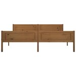 vidaXL Cadre de lit Bois de pin massif Marron miel 180x200 cm