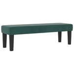 vidaXL Lit à ressort avec matelas et banc vert foncé 120x190 cm en velours
