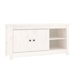 vidaXL Meuble TV Blanc 103x36 5x52 cm Bois de pin massif