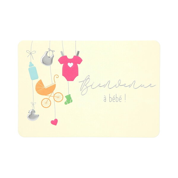 Carte de voeux - naissance - bienvenue a bébé !