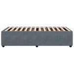 vidaXL Cadre de lit Gris foncé 90x200 cm Velours