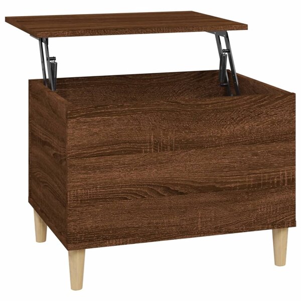 vidaXL Table basse Chêne marron 60x44 5x45 cm Bois d'ingénierie