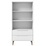 vidaXL Bibliothèque MOLDE Blanc 85x35x170 5 cm Bois massif de pin