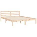 vidaXL Cadre de lit sans matelas 140x200 cm bois massif