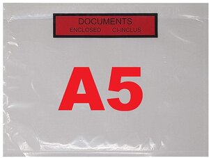 Lot de 50 pochettes a5 porte-document ci-inclus imprimé
