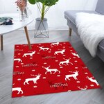 Tapis d'intérieur Noël 50 x 80 cm - Rouge