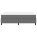 vidaXL Lit à Ressorts avec Matelas Gris Clair Super King Tissu Côtelé