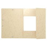 Chemise À Élastiques Maxi Capacity Carte Lustrée 425gm2 - A4 - Ivoire - X 25 - Exacompta