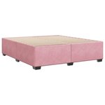 vidaXL Cadre de lit sans matelas rose 200x200 cm velours