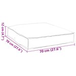 Coussin de palette vidaXL pour siège Rouge Vin 70x70x12 cm en tissu Oxford