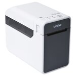 Imprimante d'étiquettes thermique Brother TD2125N USB  LAN - Résolution 203 dpi - Vitesse 152 4 mm - Couleur Blanc/Gris