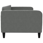 vidaXL Lit de repos sans matelas gris foncé 90x190 cm tissu