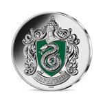Harry potter - blason serpentard - monnaie de 10€ argent colorisée - Millésime 2022