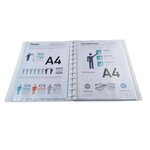 Protège-documents À Anneaux Et Pochettes Détachables Kreacover 80 Vues - A4 - Blanc - X 4 - Exacompta