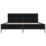 vidaXL Cadre de lit sans matelas noir 120x200 cm