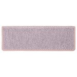 vidaXL Tapis d'escalier autocollants aspect sisal 15 Pièces rose