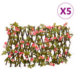 vidaXL Treillis de lierre artificiel extensible 5 Pièces 180x20 cm