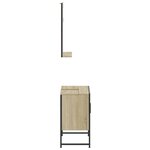 vidaXL Ensemble d'armoires de salle de bain 2 Pièces chêne sonoma
