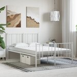 vidaXL Matelas en mousse blanc 120x220 cm 7 zones dureté 20 ILD