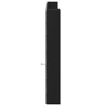 vidaXL Armoire tête de lit avec LED noir 200x16 5x103 5 cm